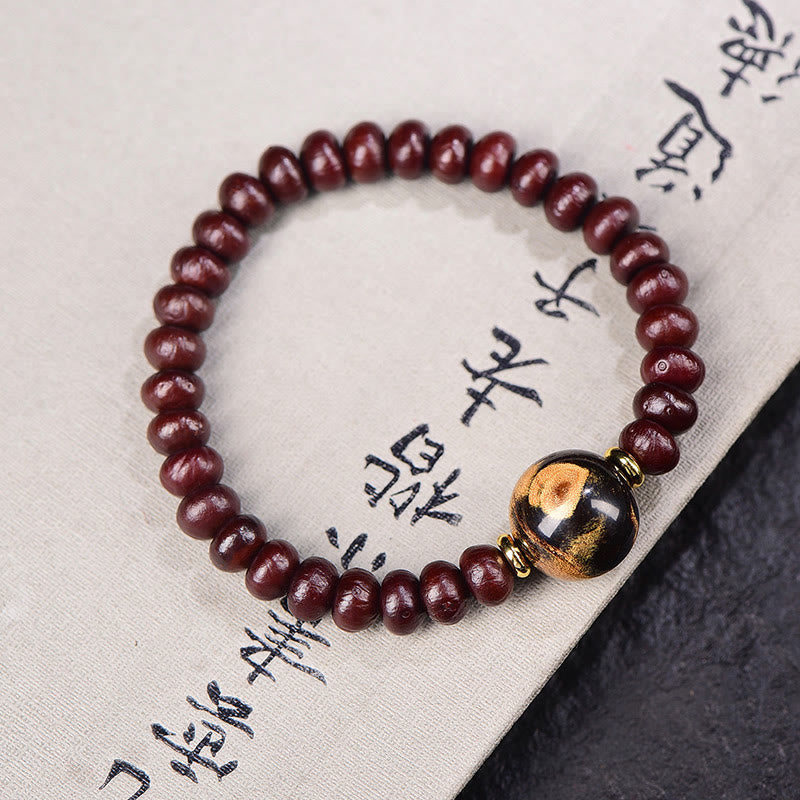 KarmaRipple's Authentic Tibetan Purple Bodhi Seed Bead Balance Bracelet p1