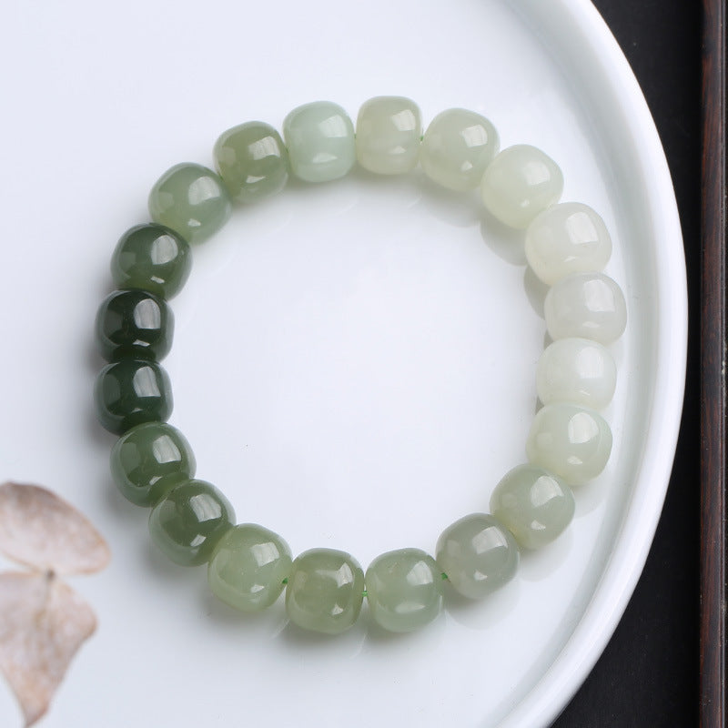 KarmaRipple's Gradient Jade Fortune Blessing Bracelet p1