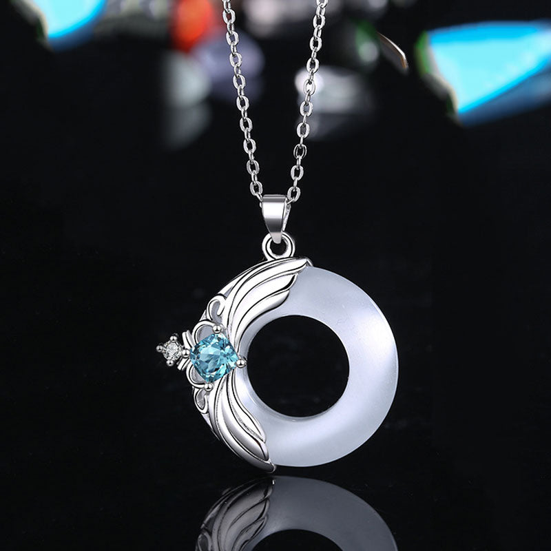 KarmaRipple's Love Wings Bronze Fortune Balancing Pendant Necklace p1