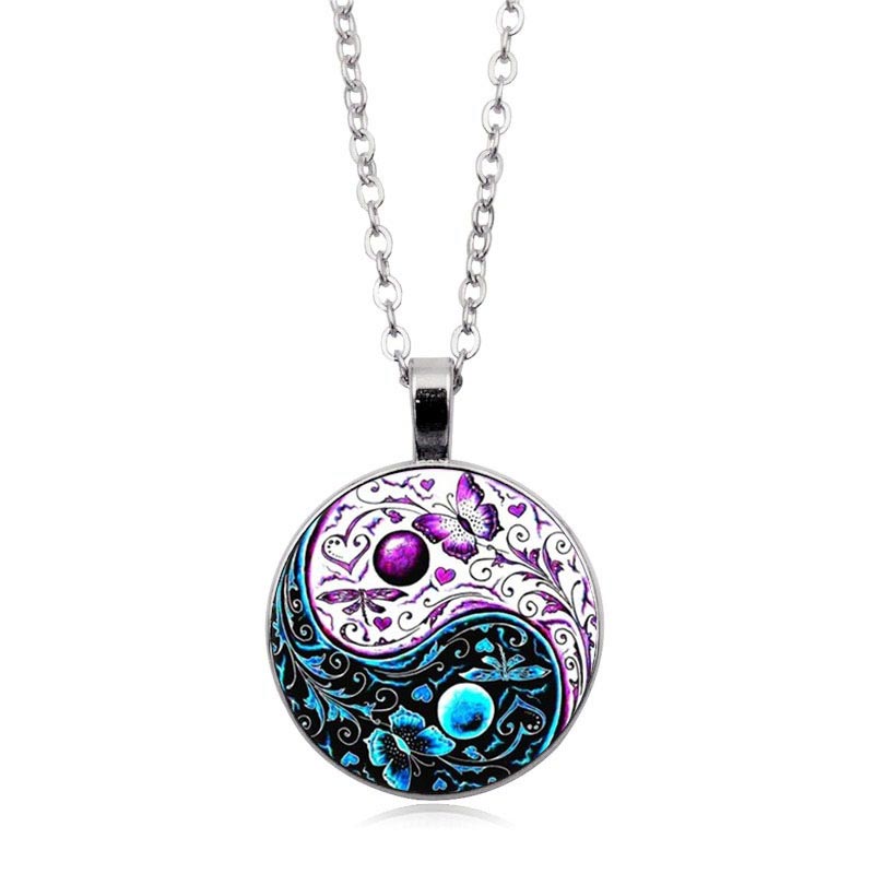 KarmaRipple's Yin Yang Chain Balance Pendant Necklace p1