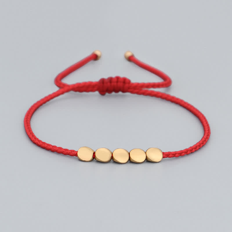 KarmaRipple's FengShui Fortunate Red String Bracelet p1
