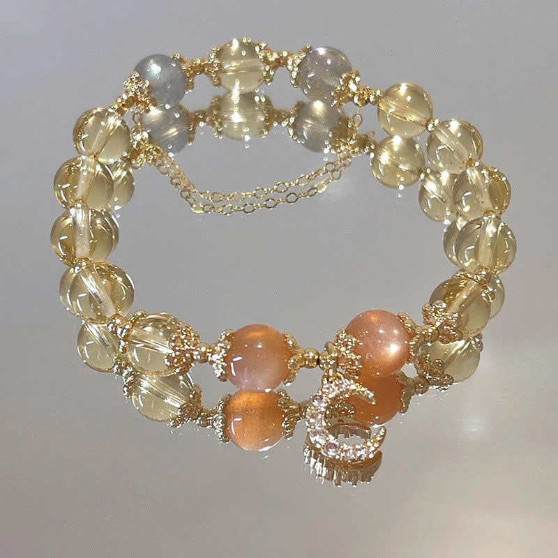 KarmaRipple's Blessed Moon Citrine Abundant Energy Bracelet p1