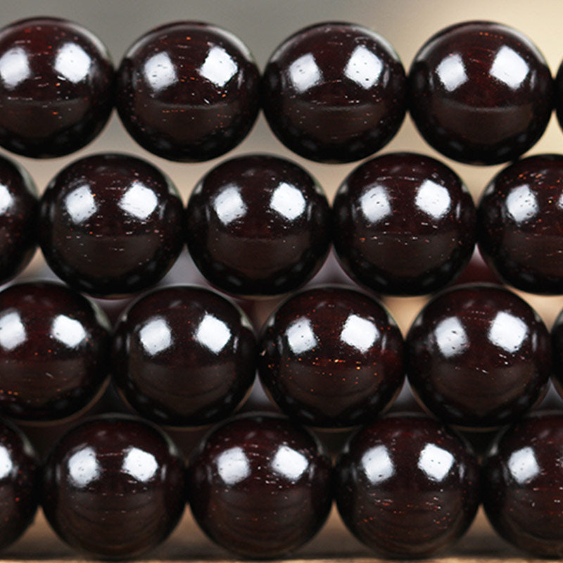 KarmaRipple's Gold Star Small Leaf Red Sandalwood Chinese Knotting Protection Bracelet p6