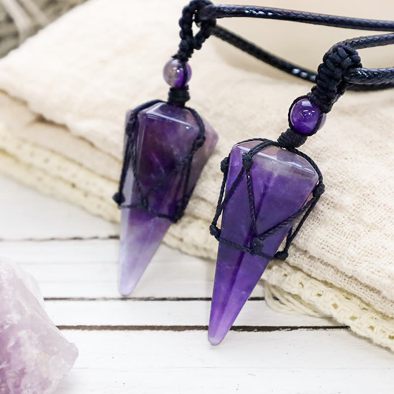 KarmaRipple's Authentic Stone Pointed Necklace Pendant p14