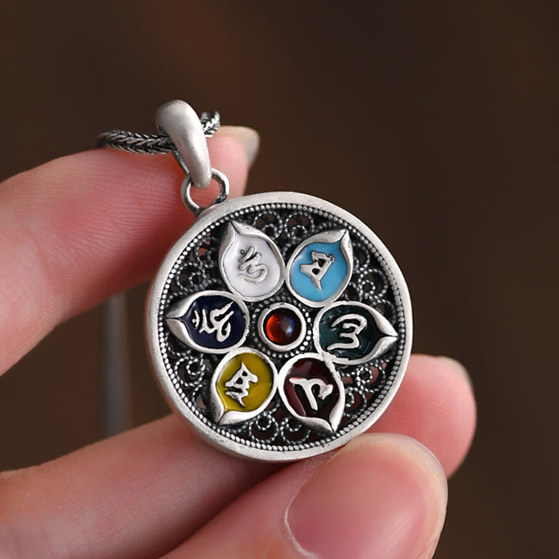 KarmaRipple's Tibetan Om Mani Padme Hum Purity Pendant Necklace p4