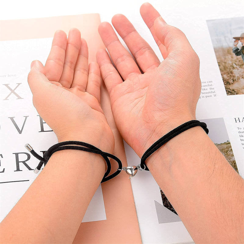 KarmaRipple's 2Pcs Love Magnetic Pair String Strength Bracelet p24
