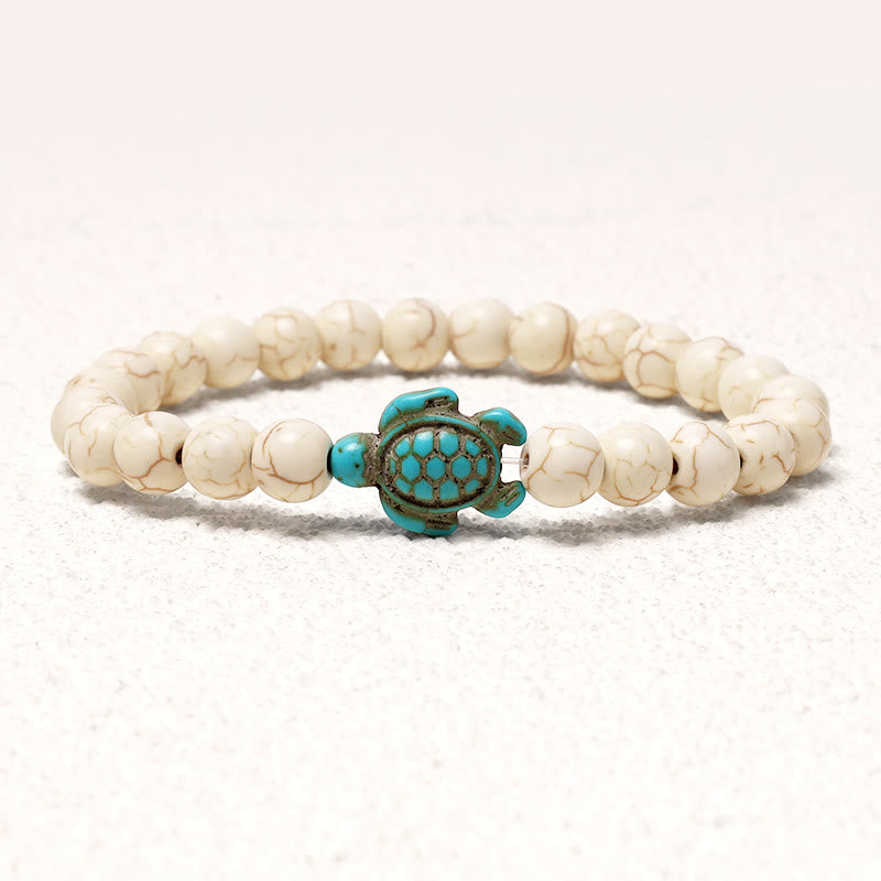 KarmaRipple's Authentic Stone Sea Turtle Turquoise Blessing Bracelet p19