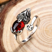KarmaRipple's FengShui Genstone PiXiu Wealth Adjustable Ring