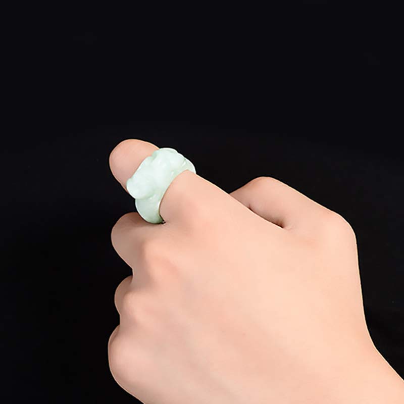 KarmaRipple's Fengshui Wealth Jade PiXiu Fortune Ring p3