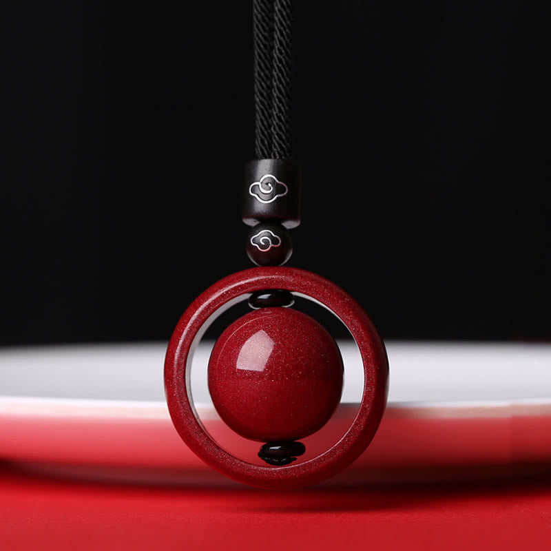 KarmaRipple's Cinnabar Om Mani Padme Hum PiXiu Blessing Fortunate Bead Pendant Necklace p35