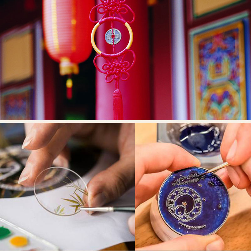 KarmaRipple's 925 Sterling Silver Indian Small Leaf Red Sandalwood Aquamarine Full of Gold Star Chinese Knotting Blessing Bracelet p20