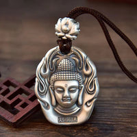 KarmaRipple's Chinese Zodiac Natal Buddha Om Mani Padme Hum Lotus Compassion Pendant Necklace