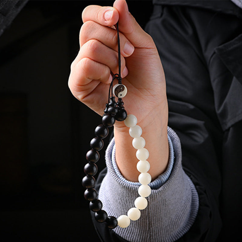 KarmaRipple's Ebony YinYang Protection Bracelet Decoration p7