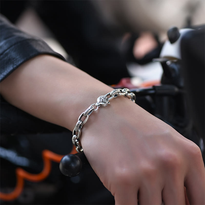 KarmaRipple's Om Mani Padme Hum Double Dorje Bronze Engraved Wisdom Bracelet p18