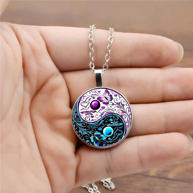 KarmaRipple's Yin Yang Chain Balance Pendant Necklace p5