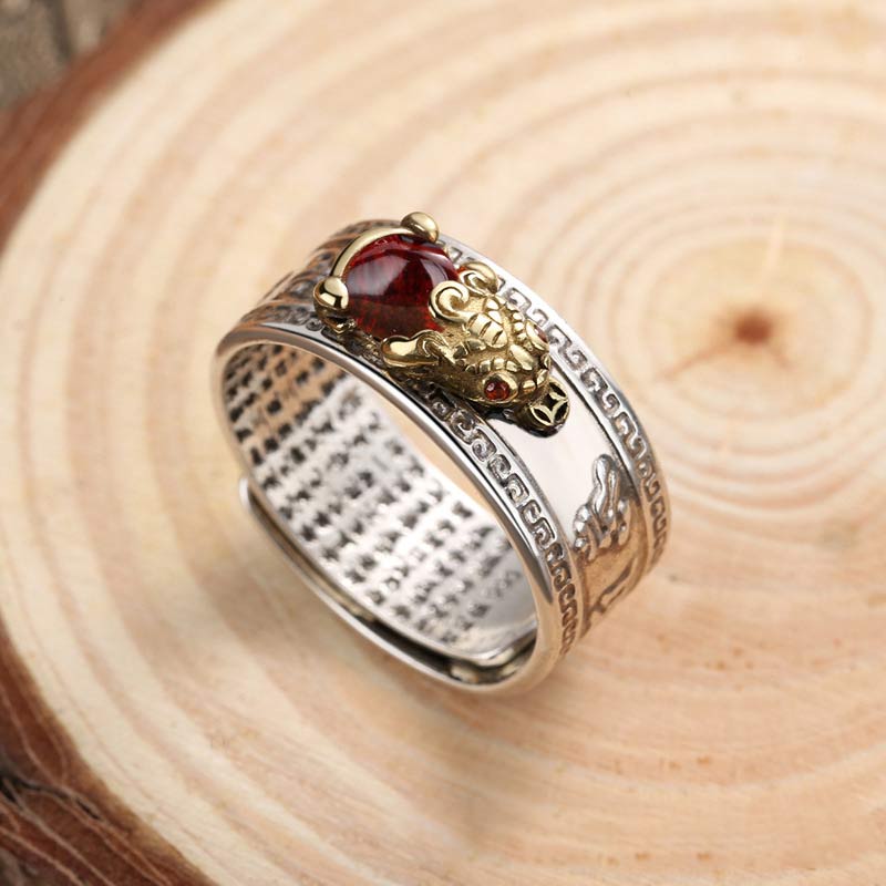 KarmaRipple's Red Agate PiXiu Wealth Ring p4