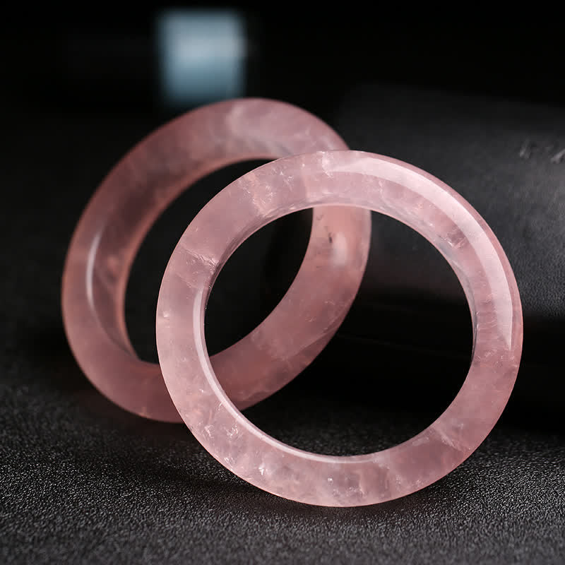 KarmaRipple's Authentic Rose Quartz Love Caring Bracelet Bangle p2