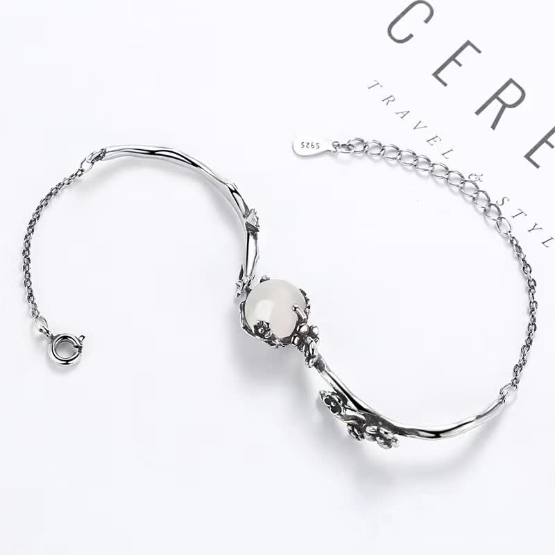 KarmaRipple's Plum Blossom Chalcedony Positive Bracelet p11