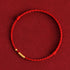 Red Rope(One&Four Gold Beads) / 24cm