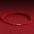 Red Rope(One&Three Gold Beads) / 23cm