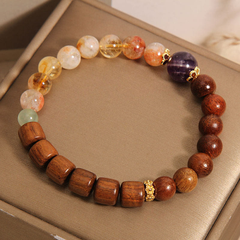 KarmaRipple's Sandalwood Rosewood Citrine Protection Bracelet p4