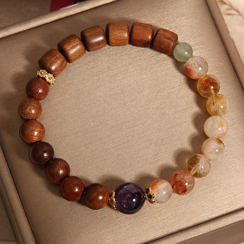 KarmaRipple's Sandalwood Rosewood Citrine Protection Bracelet p10