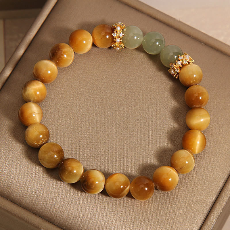 KarmaRipple's Tiger Eye Jade Courage Bracelet p6