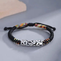 KarmaRipple's Bronze Auspicious Clouds Fortune String Bracelet