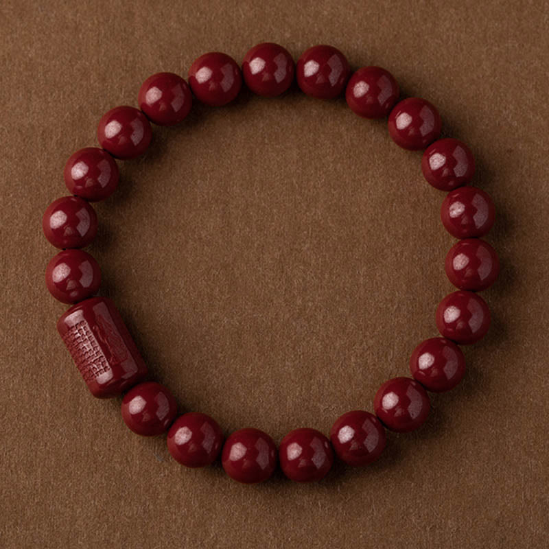KarmaRipple's Authentic Cinnabar Heart Sutra Blessing Bracelet p16