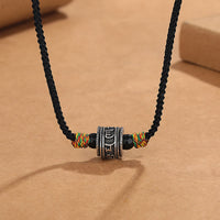 KarmaRipple's Tibet Om Mani Padme Hum Swastika PiXiu Bronze Wisdom Rope Pendant Necklace