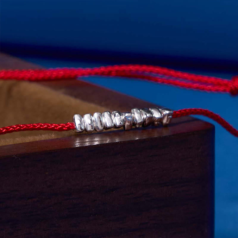 KarmaRipple's Handmade 925 Sterling Silver Small Pieces Protection Woven Ultra-Thin Rope Bracelet p17