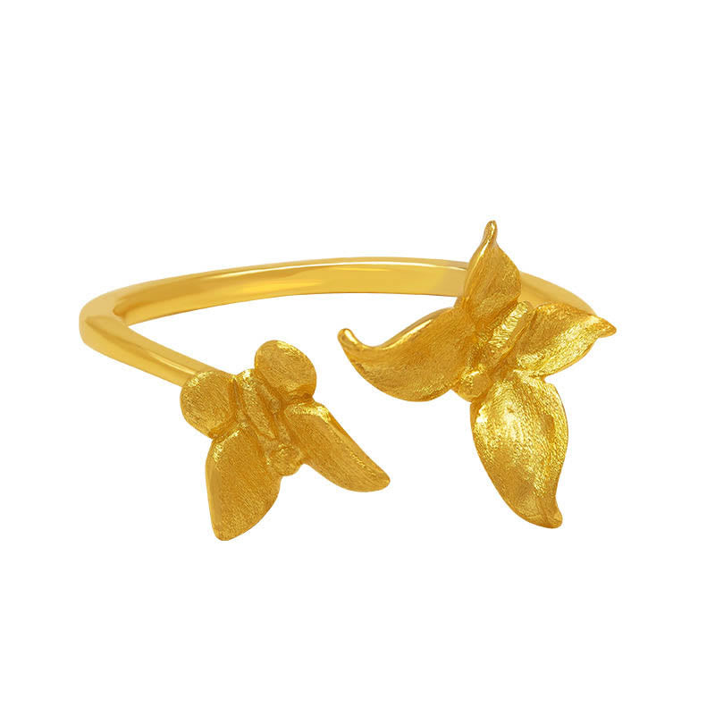 KarmaRipple's 925 Sterling Silver Butterfly Love Ring p10