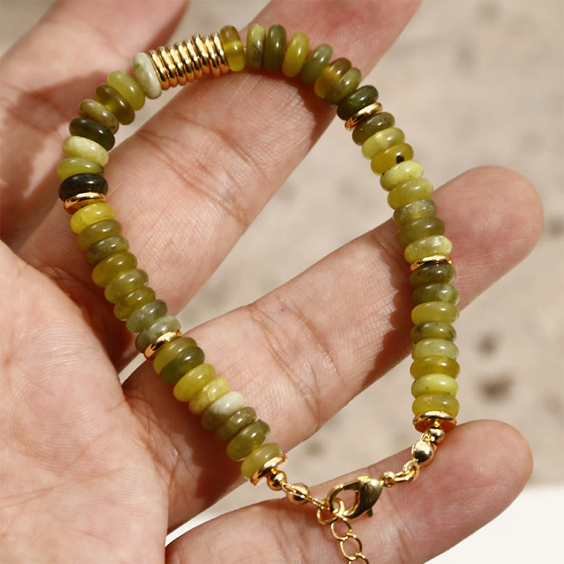 KarmaRipple's Gild Cyan Jade Success Balancing Bracelet p3