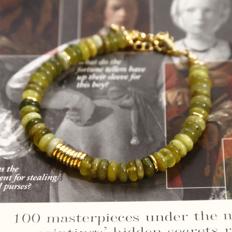 KarmaRipple's Gild Cyan Jade Success Balancing Bracelet p11