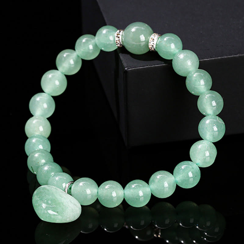 KarmaRipple's Various Gemstone Green Aventurine Love Heart Balance Bracelet p14