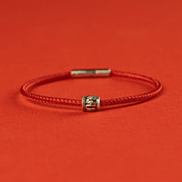 KarmaRipple's Red String Black String Six True Words 925 Sterling Silver Peace Bracelet
