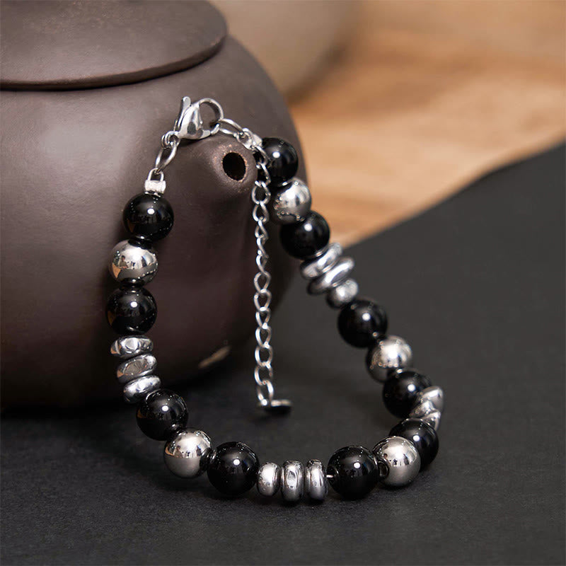 KarmaRipple's Black Onyx Fortune Bracelet p1