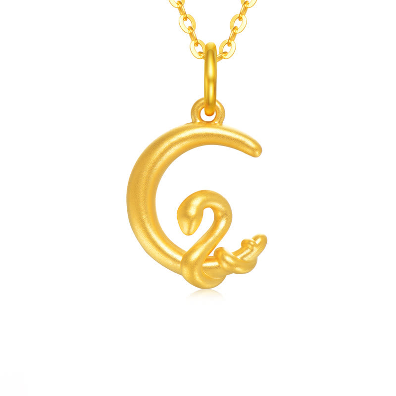 KarmaRipple's 999 Gold Moon Year Of The Snake Fortune Pendant Necklace p8
