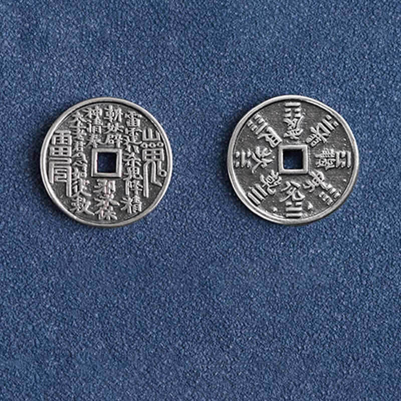 KarmaRipple's 925 Sterling Silver Coin Protection Woven Bracelet Anklet p20