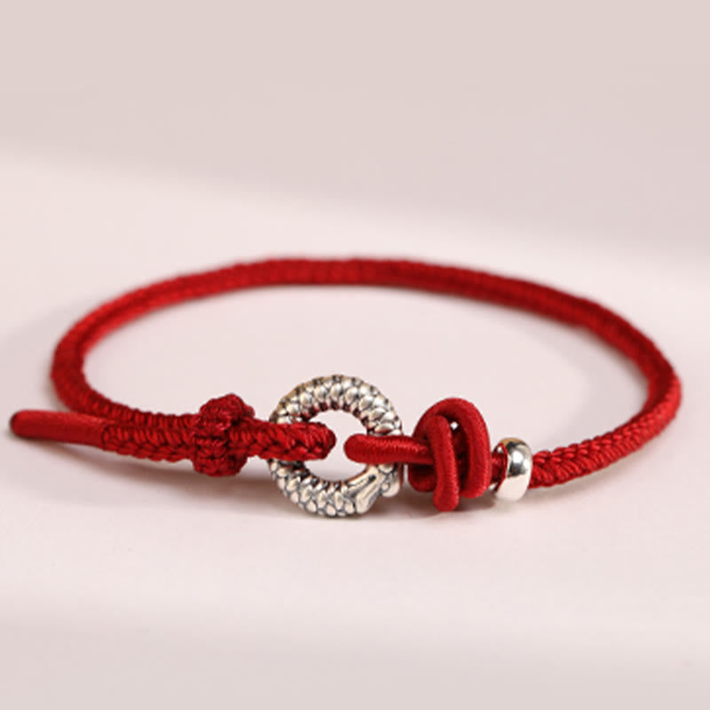 KarmaRipple's 999 Sterling Silver Year Of The Dragon Peace Buckle Fortune Bracelet p22