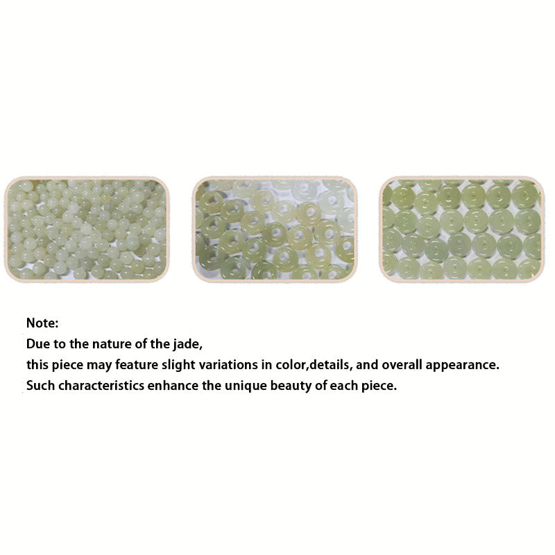 KarmaRipple's 925 Sterling Silver Hetian Jade Magnolia Flower Butterfly Fortune Chain Bracelet p7