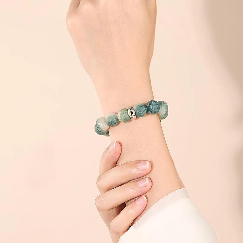 KarmaRipple's Chinese Zodiac Natal Buddha Bodhi Seed Om Mani Padme Hum Engraved Wisdom Bracelet p24