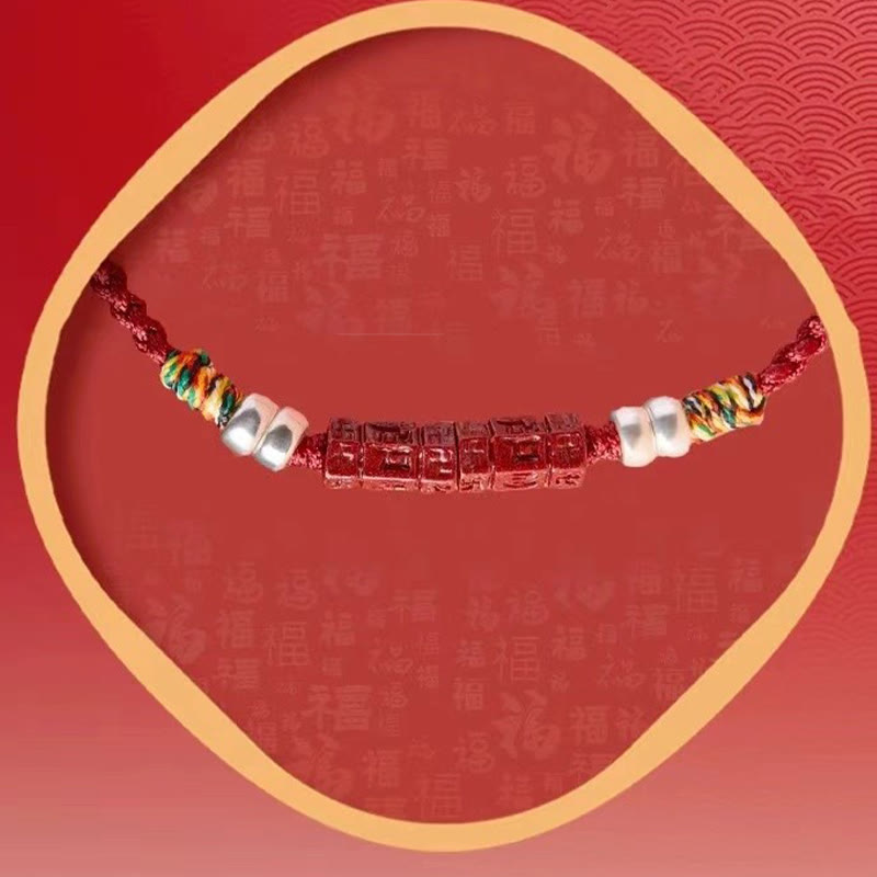 KarmaRipple's 925 Sterling Silver Om Mani Padme Hum Cinnabar Blessing Child Adult Bracelet p14