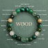 Wood(Wrist Circumference: 14-16cm) / 8mm
