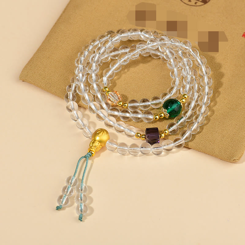KarmaRipple's 108 Mala Beadwork Ivory Gemstone Clarity Bracelet p10