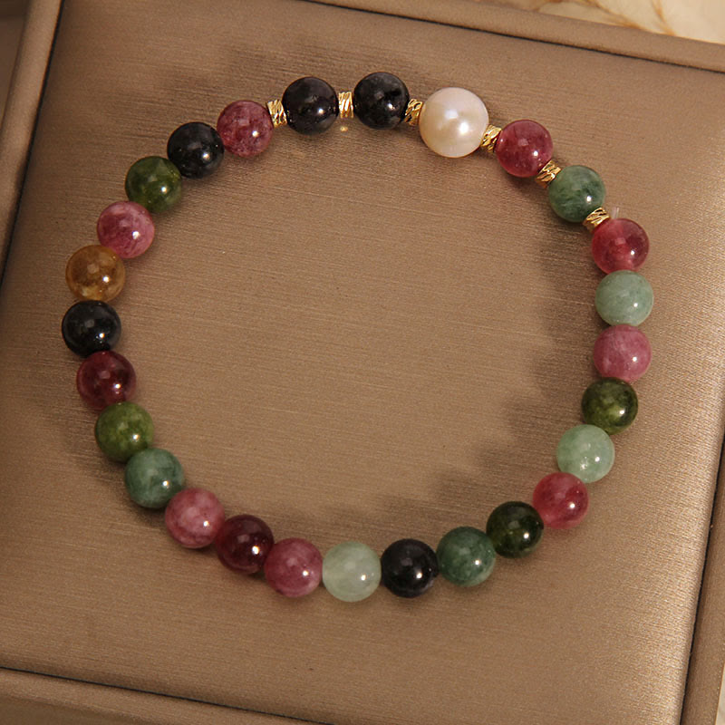 KarmaRipple's Tourmaline Pearl Wisdom Bracelet p3