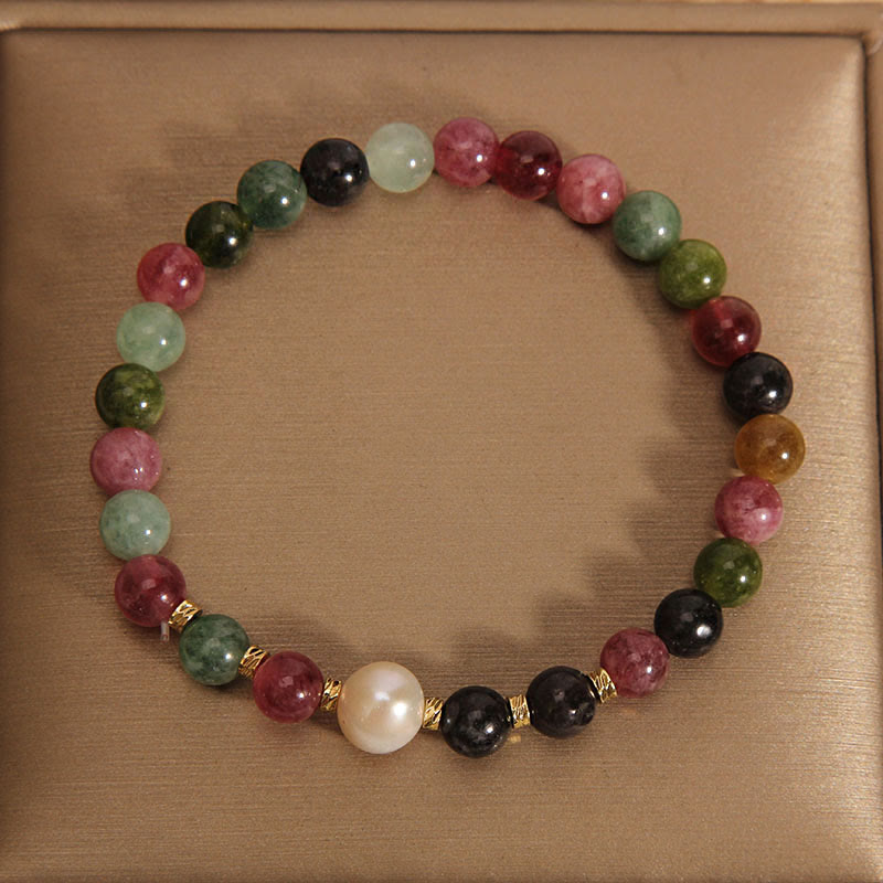 KarmaRipple's Tourmaline Pearl Wisdom Bracelet p5