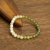 KarmaRipple's Hetian Jade Gradient Color Abundance Bracelet