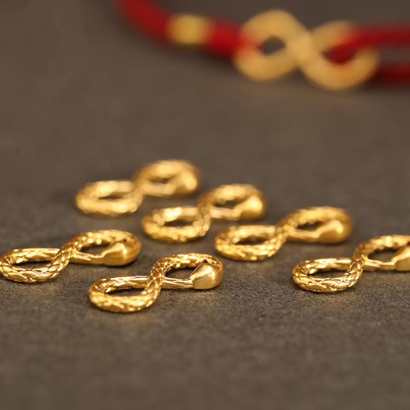 KarmaRipple's 999 Gold Year of the Snake Eternal Endless Weave Infinity Handmade Fortune Bracelet p9