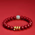 8mm Cinnabar Hetian Jade Snake(Wrist Circumference: 15cm)